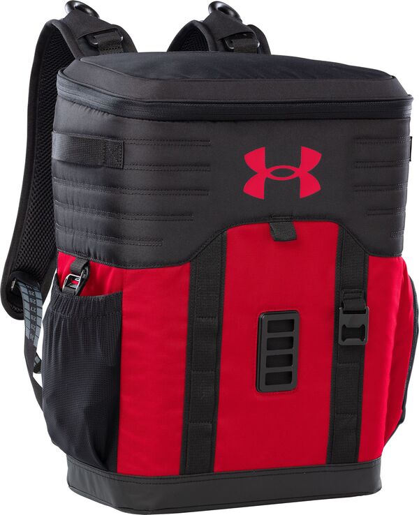 アンダーアーマー メンズ バックパック・リュックサック バッグ Under Armour 25 Can Backpack Cooler Black/Red バックパック・リュック