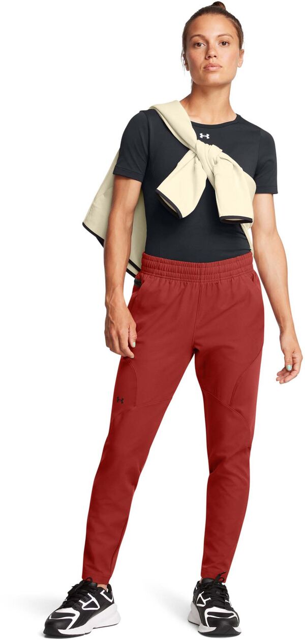 アンダーアーマー レディース ハーフパンツ・ショーツ ボトムス Under Armour Women's Unstoppable Hybrid Pants Earthen Orange/Blackの通販は