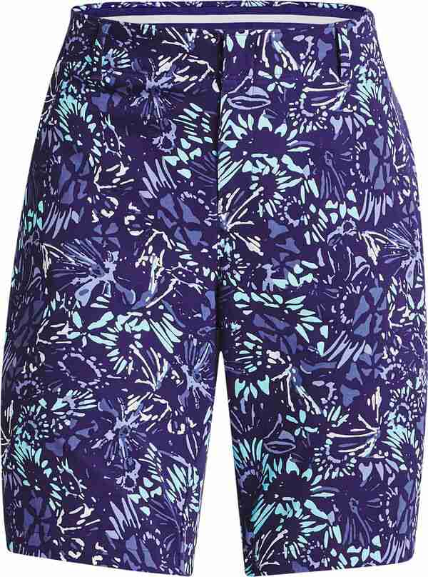 アンダーアーマー レディース ハーフパンツ・ショーツ ボトムス Under Armour Women's 9” Links Printed Golf Shorts Sonar Blue/Baja B