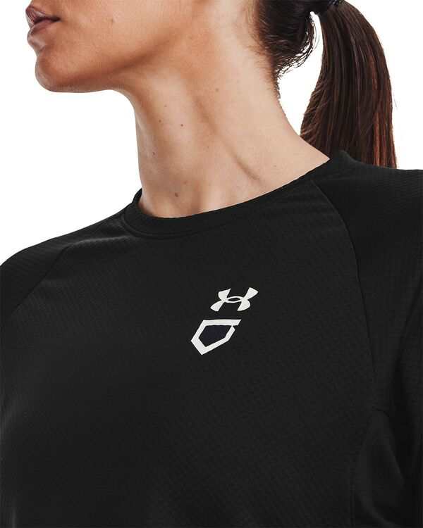 アンダーアーマー レディース パーカー・スウェット アウター Under Armour Women's Softball Crewneck Pullover Sweatshirt Black