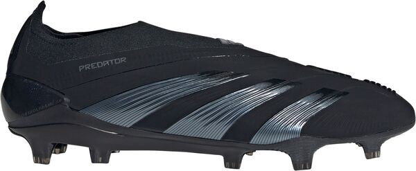 アディダス メンズ スニーカー シューズ adidas Predator Elite Laceless FG Soccer Cleats Black/Black