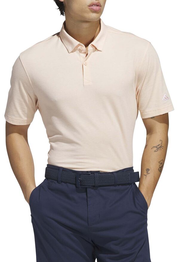 アディダス メンズ ポロシャツ トップス adidas Men's Go-To Golf Polo Powder Coral Melの通販は