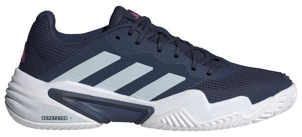 アディダス メンズ スニーカー シューズ adidas Men's Barricade 13 Tennis Shoes Dark Blue/Pink