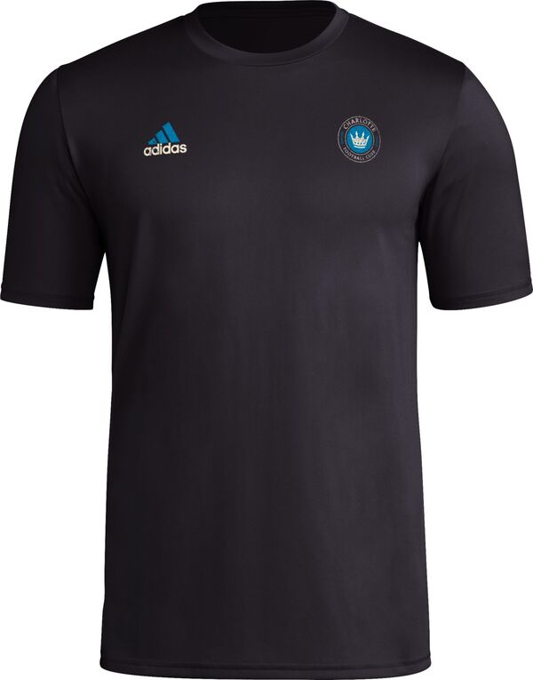 アディダス メンズ Tシャツ トップス adidas Adult Charlotte FC 2024 Local Stoic Black T-Shirtの通販は 10,514円
