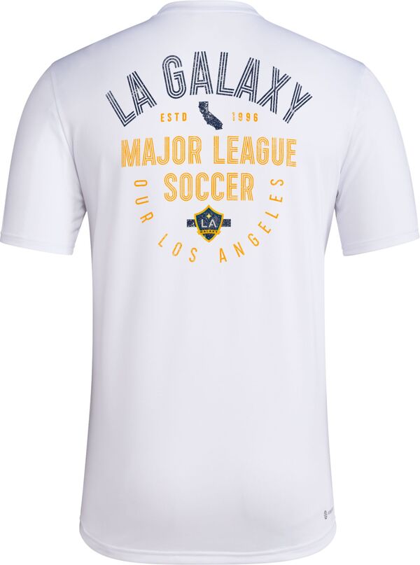 アディダス メンズ Tシャツ トップス adidas Adult Los Angeles Galaxy 2024 Local Stoic White T-Shirtの通販は