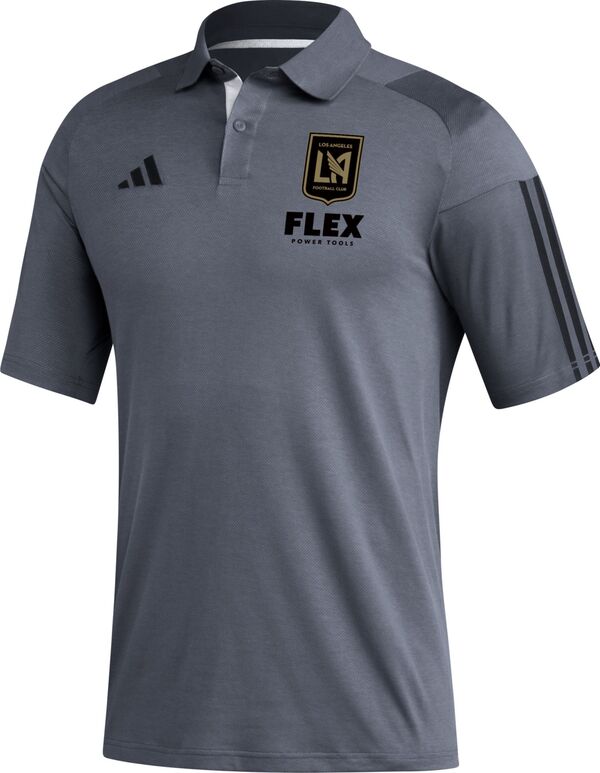 アディダス メンズ ポロシャツ トップス adidas Los Angeles FC 2023 Grey Training Poloの通販は