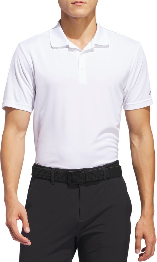 アディダス メンズ ポロシャツ トップス adidas Men's Short Sleeve Performance Golf Polo Whiteの通販は 19,480円