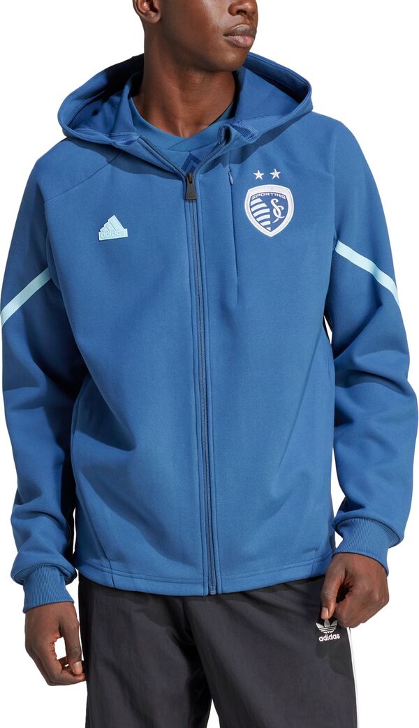 アディダス メンズ ジャケット・ブルゾン アウター adidas Adult Sporting Kansas City 2024 Blue Prematch Anthem Jacketの通販は