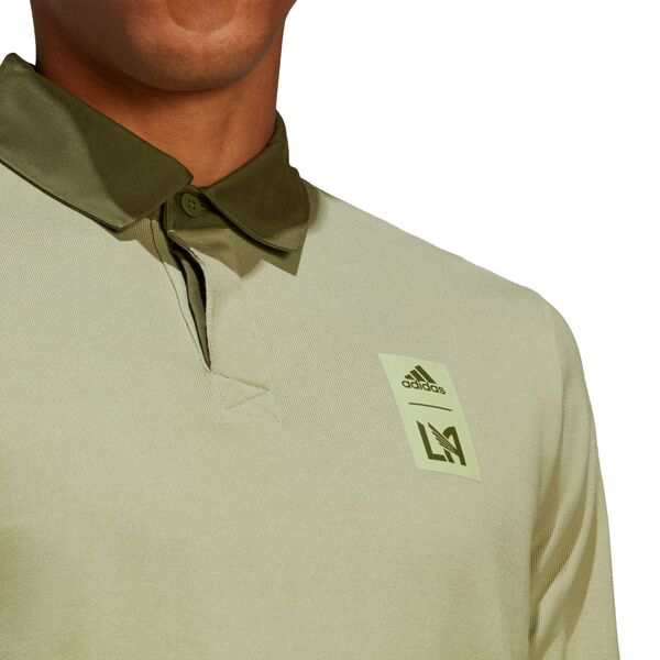 アディダス メンズ ポロシャツ トップス adidas Los Angeles FC '23 Green Travel Poloの通販は