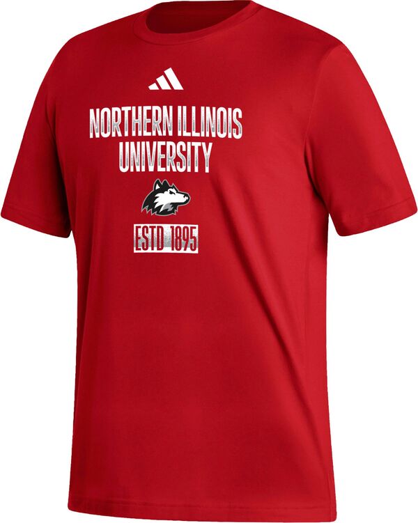 アディダス メンズ Tシャツ トップス adidas Men's Northern Illinois Huskies Cardinal Amplifier T-Shirtの通販は 8,125円