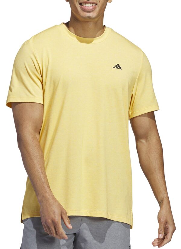 アディダス メンズ Tシャツ トップス adidas Men's Axis 3.0 Tech Training Short Sleeve T-Shirt Semi Spark/Whiteの通販は