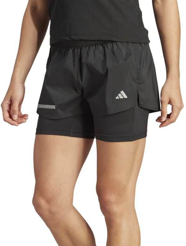 アディダス レディース ハーフパンツ・ショーツ ボトムス adidas Women's Ultimate Two-in-One Shorts Black