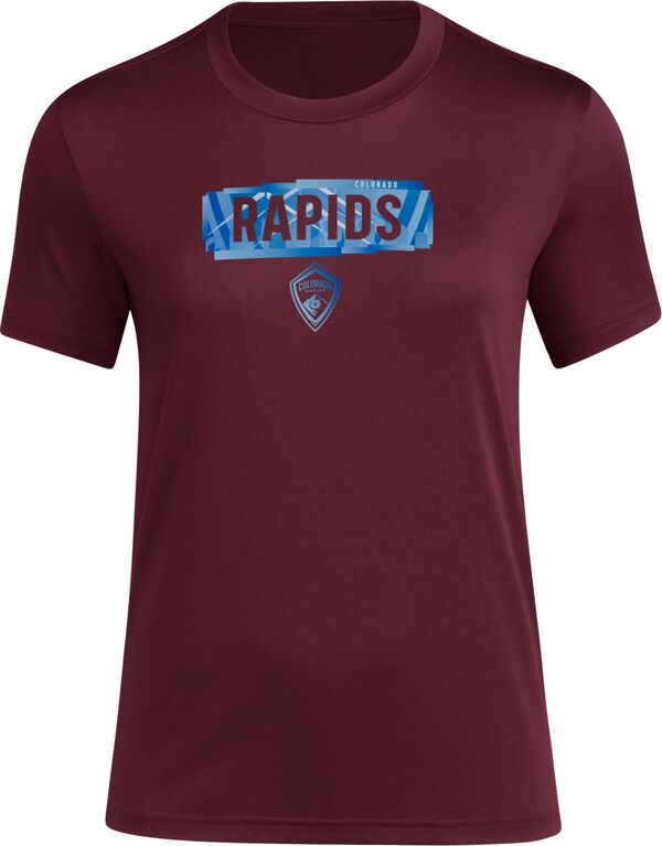 アディダス レディース Tシャツ トップス adidas Women's Colorado Rapids 2024 Local Pop Red T-Shirtの通販は 10,110円