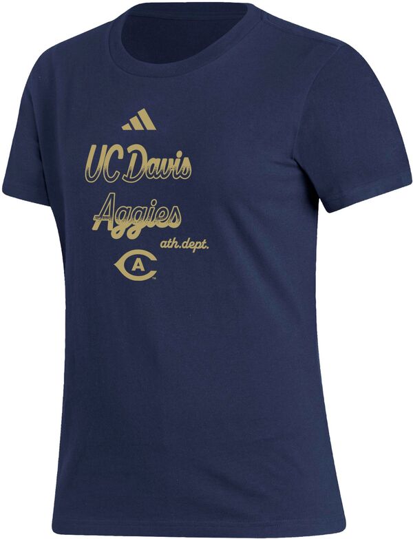 アディダス レディース Tシャツ トップス adidas Women's UC Davis Aggies Aggie Blue Amplifier T-Shirt 13,980円