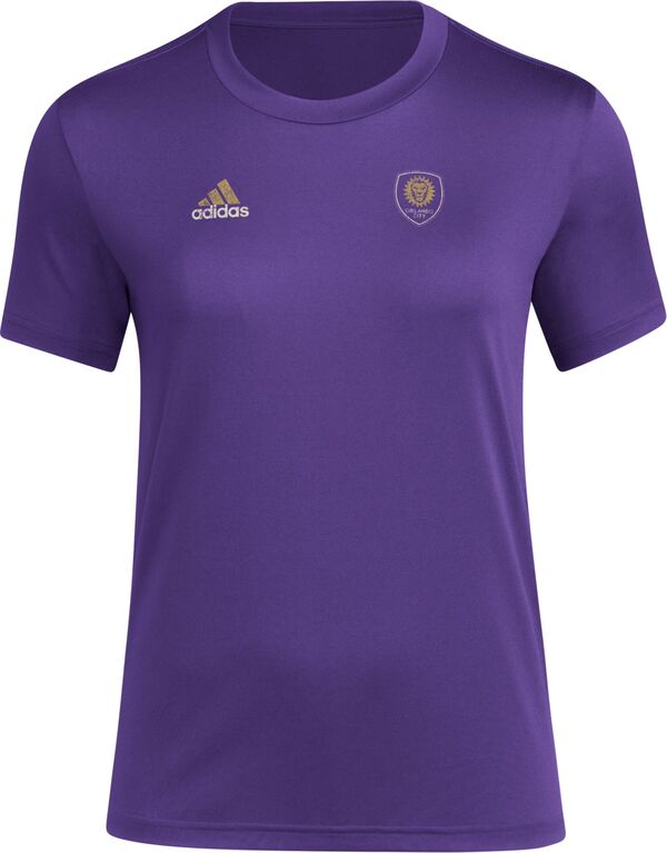 アディダス レディース Tシャツ トップス adidas Women's Orlando City 2024 Local Stoic Purple T-Shirtの通販は