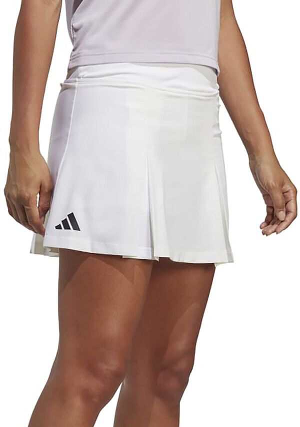 アディダス レディース ハーフパンツ・ショーツ ボトムス adidas Women's Club Tennis Pleated Skirt White