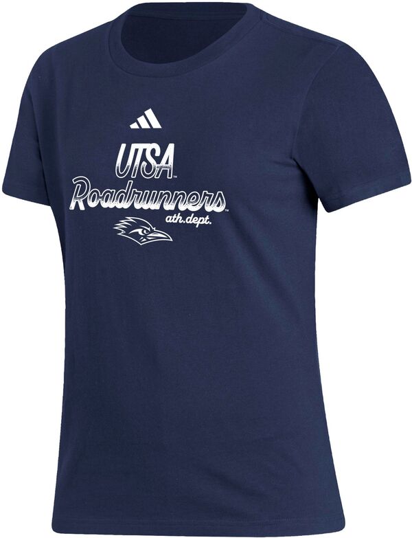 アディダス レディース Tシャツ トップス adidas Women's UT San Antonio Roadrunners Blue Amplifier T-Shirtの通販は