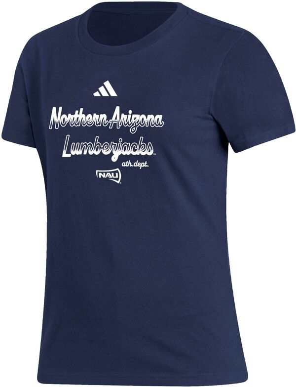 アディダス レディース Tシャツ トップス adidas Women's Northern Arizona Lumberjacks Blue Amplifier T-Shirt