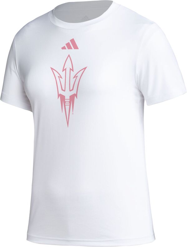 アディダス レディース Tシャツ トップス adidas Women's Arizona State Sun Devils White Pre-Game T-Shirt 13,980円