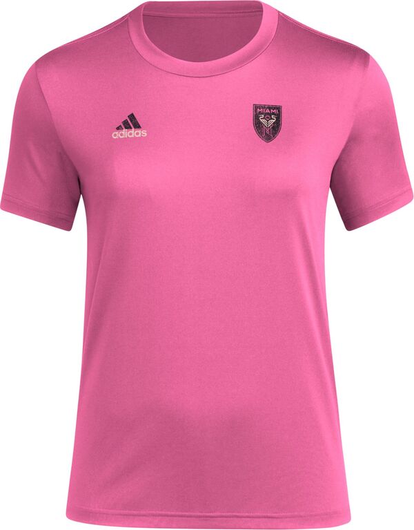 アディダス レディース Tシャツ トップス adidas Women's Inter Miami CF 2024 Local Stoic Pink T-Shirtの通販は