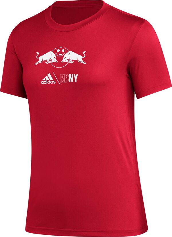 アディダス レディース Tシャツ トップス adidas Women's New York Red Bulls Icon Red T-Shirtの通販は