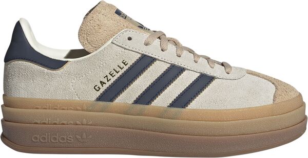アディダス レディース スニーカー シューズ adidas Originals Women's Gazelle Bold Shoes Cream/Navyの通販は