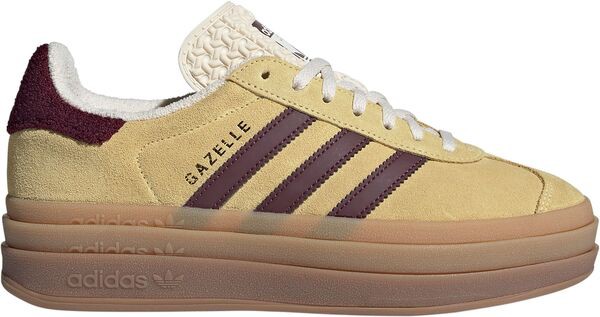 アディダス レディース スニーカー シューズ adidas Originals Women's Gazelle Bold Shoes Maroon/Yellow