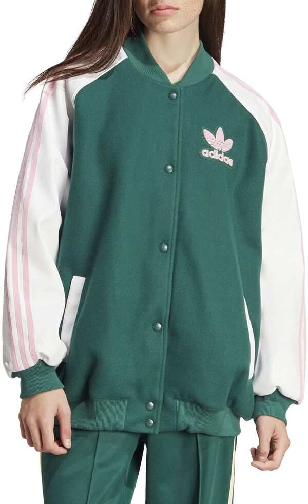 アディダス レディース ジャケット・ブルゾン アウター adidas Originals Women's Adicolor Collegiate Jacket Collegiate Green