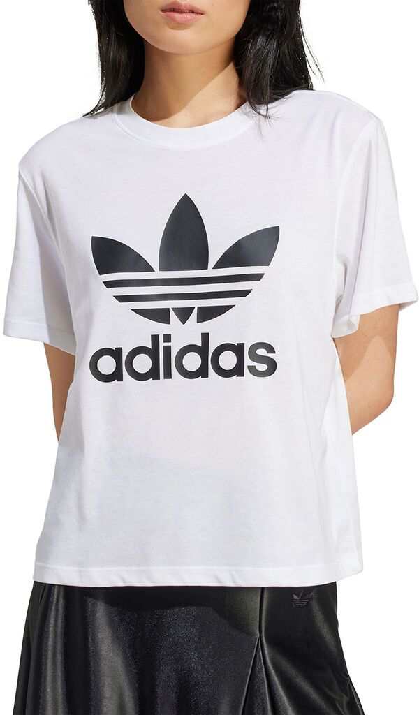 アディダス レディース シャツ トップス adidas Originals Women's Adicolor Trefoil Boxy T-Shirt White