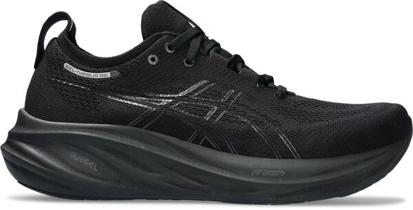 アシックス メンズ スニーカー シューズ ASICS Men's GEL-Nimbus 26 Running Shoes Black/Black