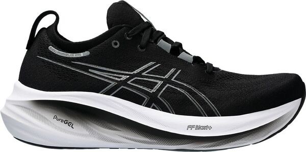 アシックス メンズ スニーカー シューズ ASICS Men's GEL-Nimbus 26 Running Shoes Black/Grey