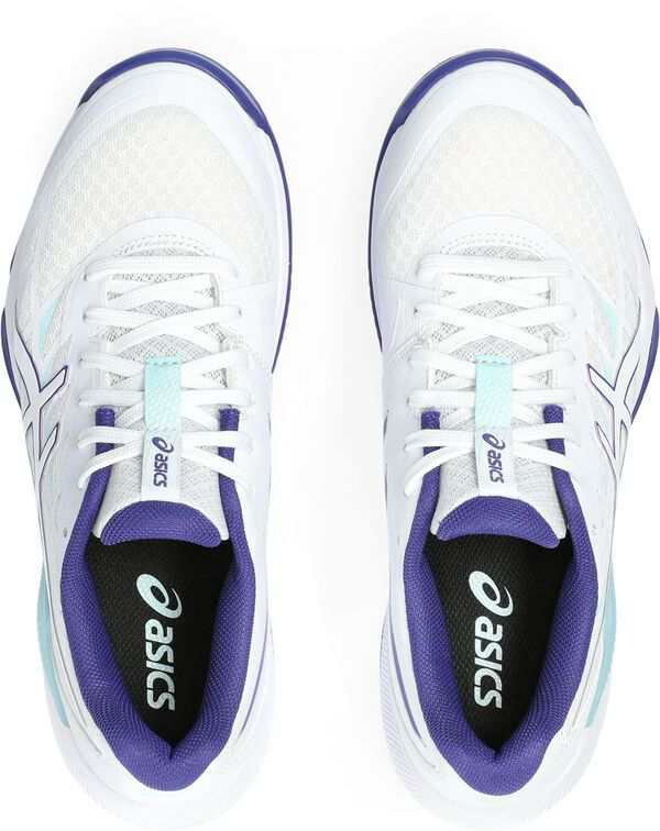 アシックス レディース スニーカー シューズ ASICS Women's Gel-Tactic Volleyball Shoes White/Purple