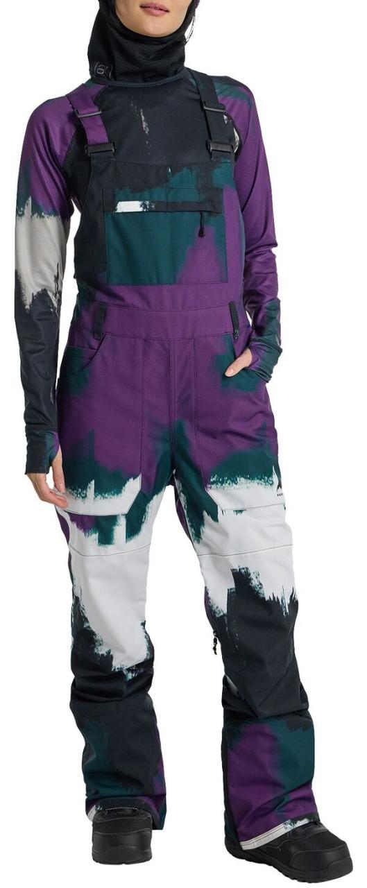 バートン レディース カジュアルパンツ ボトムス Burton Women's Avalon Stretch Bib Forest Chalk