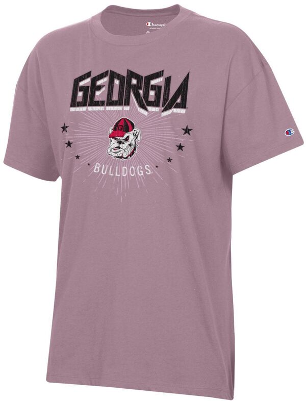 チャンピオン レディース Tシャツ トップス Champion Women's Georgia Bulldogs Purple Core Oversized T-Shirtの通販は