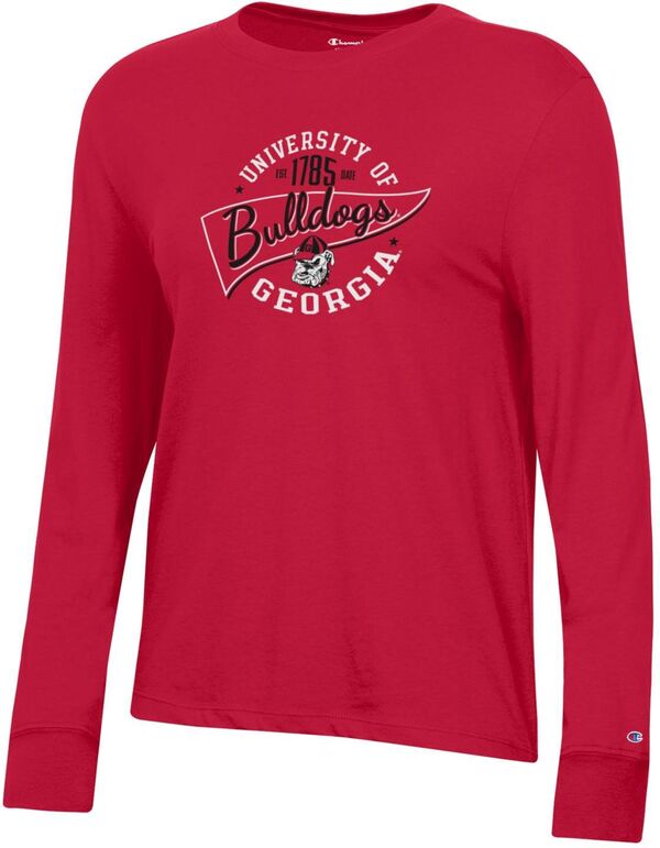 チャンピオン レディース Tシャツ トップス Champion Women's Georgia Bulldogs Red Core Long Sleeve T-Shirtの通販は 9,235円