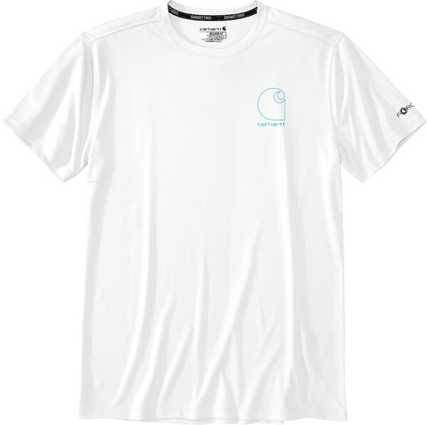 カーハート メンズ Tシャツ トップス Carhartt Men's Force Sun Defender Short Sleeve T-Shirt Whiteの通販は