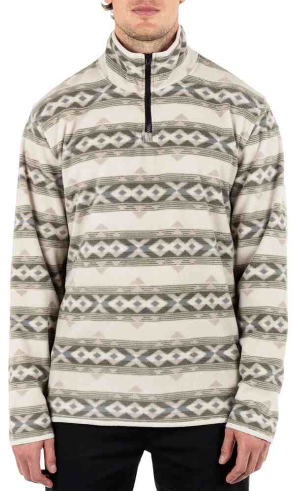 ハーレー メンズ ジャケット・ブルゾン アウター Hurley Men's Mesa Windchill 1/4 Zip Jacket Bone 4の通販は