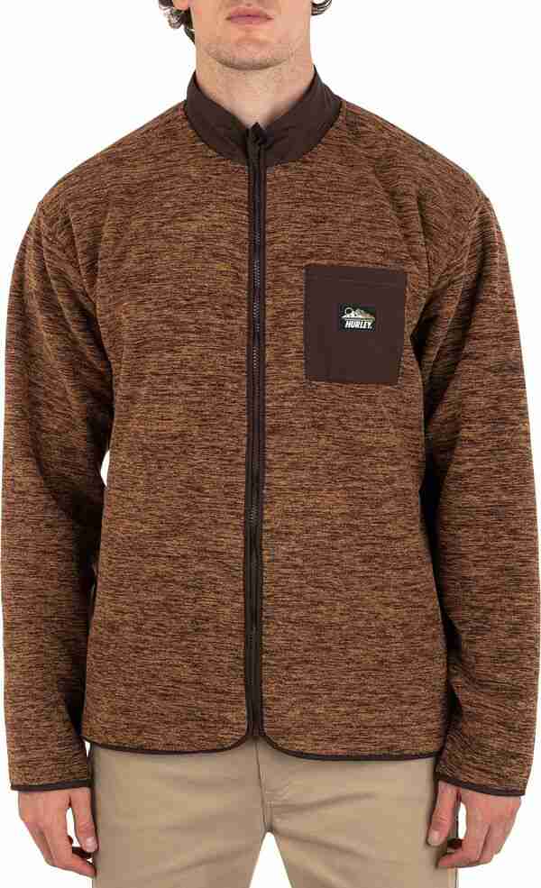 ハーレー メンズ ジャケット・ブルゾン アウター Hurley Woodland Burrrito Zip Jacket Earthstone