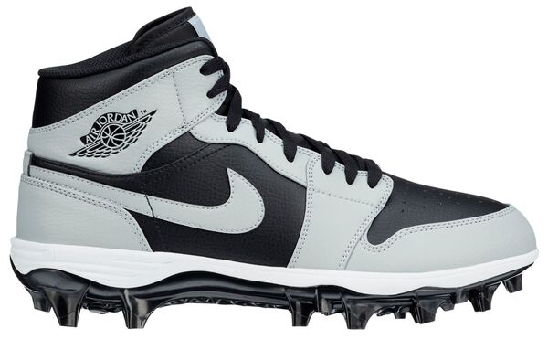 ジョーダン メンズ スニーカー シューズ Men's Jordan 1 Alpha Menace Mid Football Cleats Black/Greyの通販はミドルカット