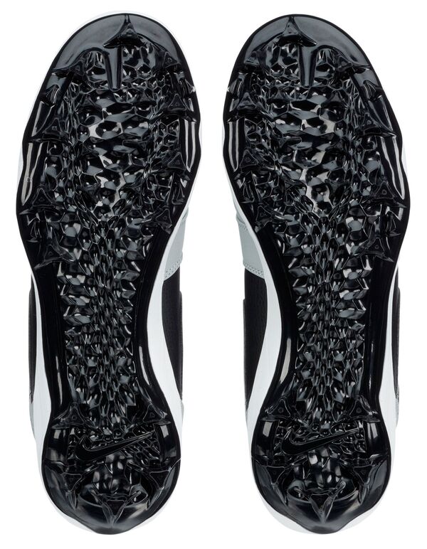 ジョーダン メンズ スニーカー シューズ Men's Jordan 1 Alpha Menace Mid Football Cleats Black/Greyの通販は