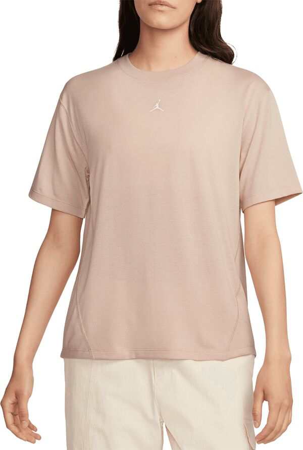 ジョーダン レディース シャツ トップス Jordan Women's Sport Diamond Short-Sleeve Top Particle Beige