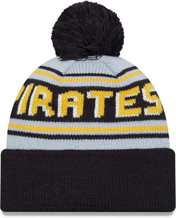 ニューエラ レディース 帽子 アクセサリー New Era Adult Pittsburgh Pirates Black Word Pom Knit Hatの通販は