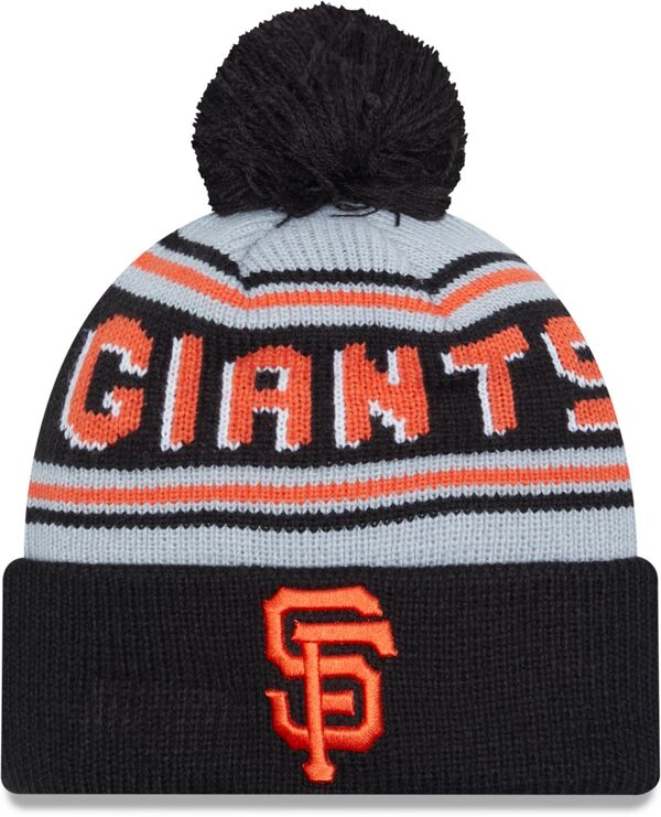 ニューエラ レディース 帽子 アクセサリー New Era Adult San Francisco Giants Orange Wordmark Pom Knit Hatの通販は 6,073円