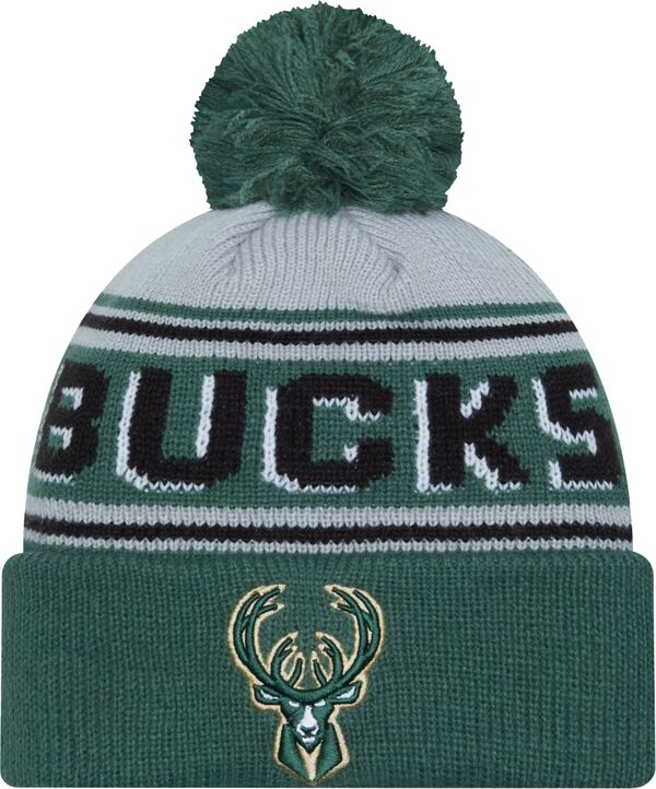 ニューエラ メンズ 帽子 アクセサリー New Era Adult Milwaukee Bucks Green Cheer Knit Hatの通販は