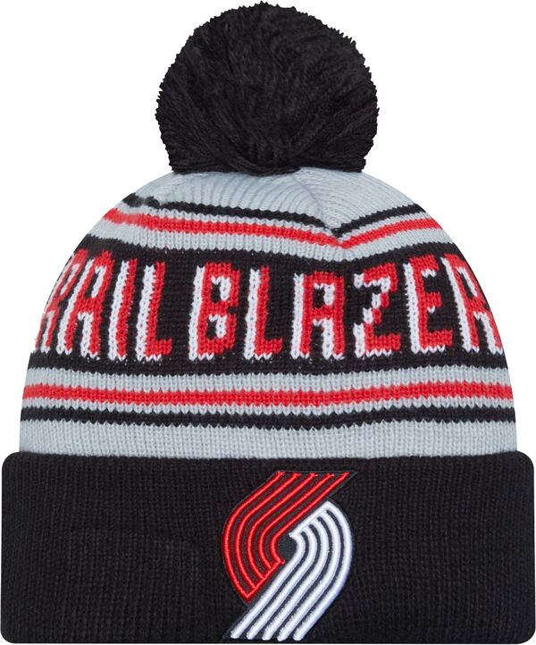 ニューエラ メンズ 帽子 アクセサリー New Era Adult Portland Trail Blazers Black Cheer Knit Hatの通販は