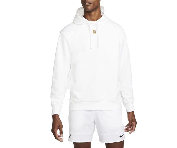 ナイキ メンズ パーカー・スウェット アウター Nike Men's NikeCourt Fleece Tennis Hoodie White