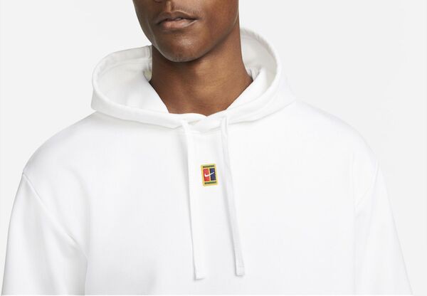 ナイキ メンズ パーカー・スウェット アウター Nike Men's NikeCourt Fleece Tennis Hoodie White