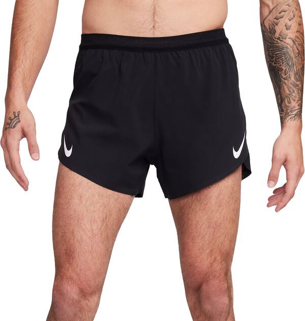 ナイキ メンズ ハーフパンツ・ショーツ ボトムス Nike Men's Dri-FIT ADV AeroSwift 4'' Brief-Lined Shorts Blackの通販は 19,965円