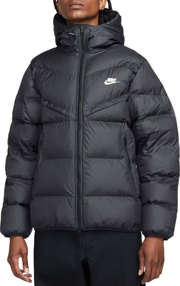 ナイキ メンズ ジャケット・ブルゾン アウター Nike Men's Storm-FIT Windrunner PrimaLoft Hooded Puffer Jacket Black