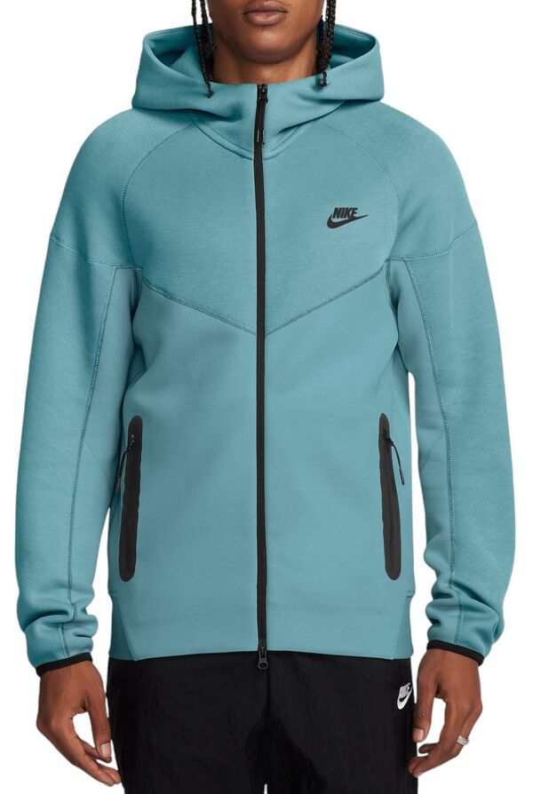 ナイキ メンズ パーカー・スウェット アウター Nike Men's Tech Fleece Full-Zip Windrunner Hoodie Denim Turq